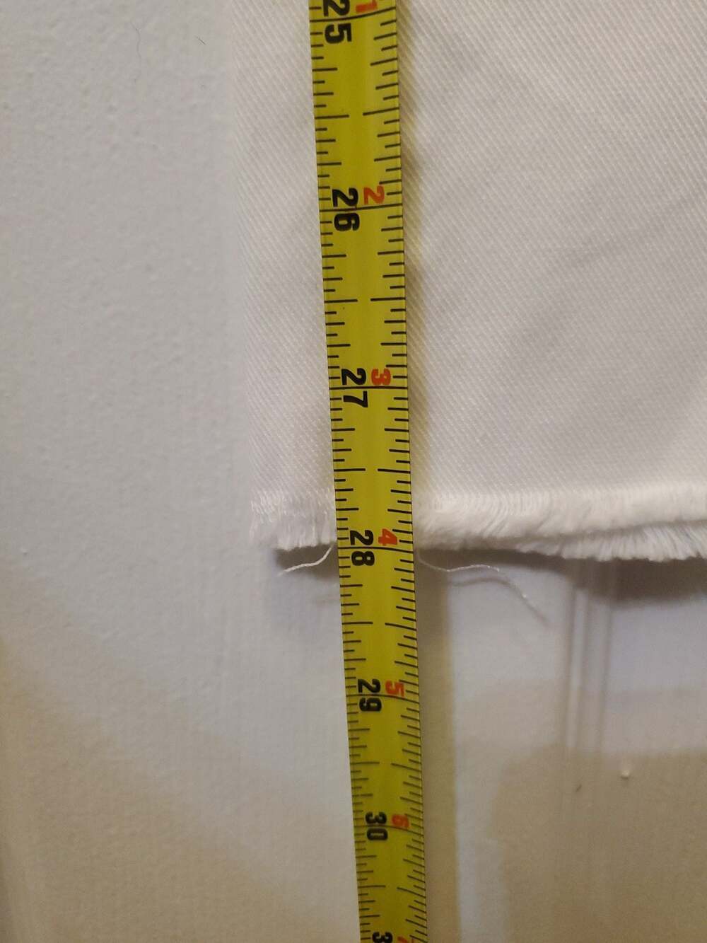 MOTHER The Hustler Ankle Fray High-Rise Flare Jeans in White - Picture 10 of 11
